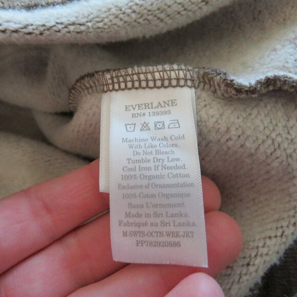 EVERLANE The French Terry Chore Jacket in Overcast Brown - Men's Size XXL - Picture 15 of 15